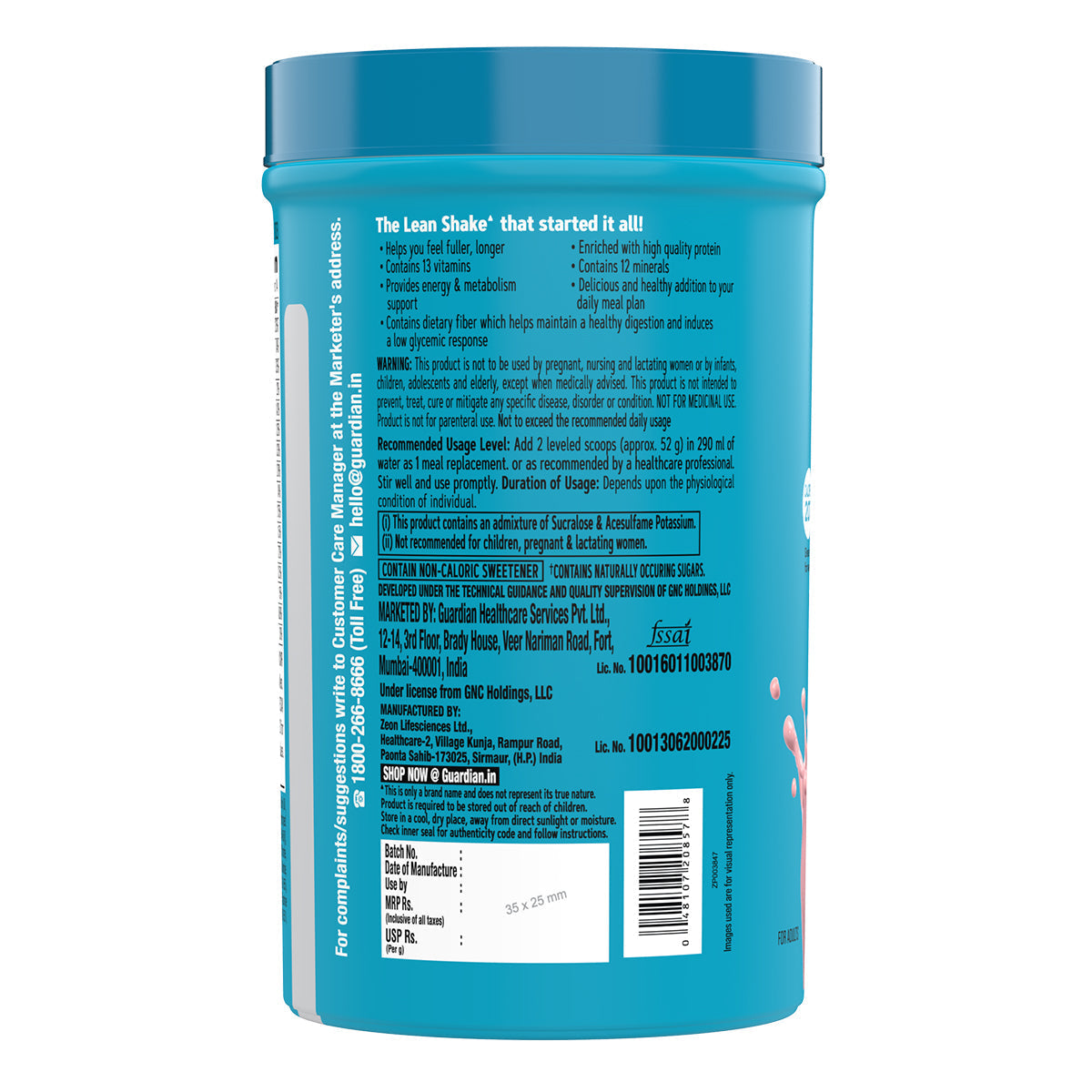 GNC Total Lean Lean Shake 25 - 750 gms